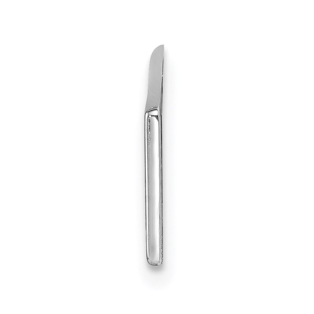 Sterling Silver Rhodium-plated Medical ID Plate