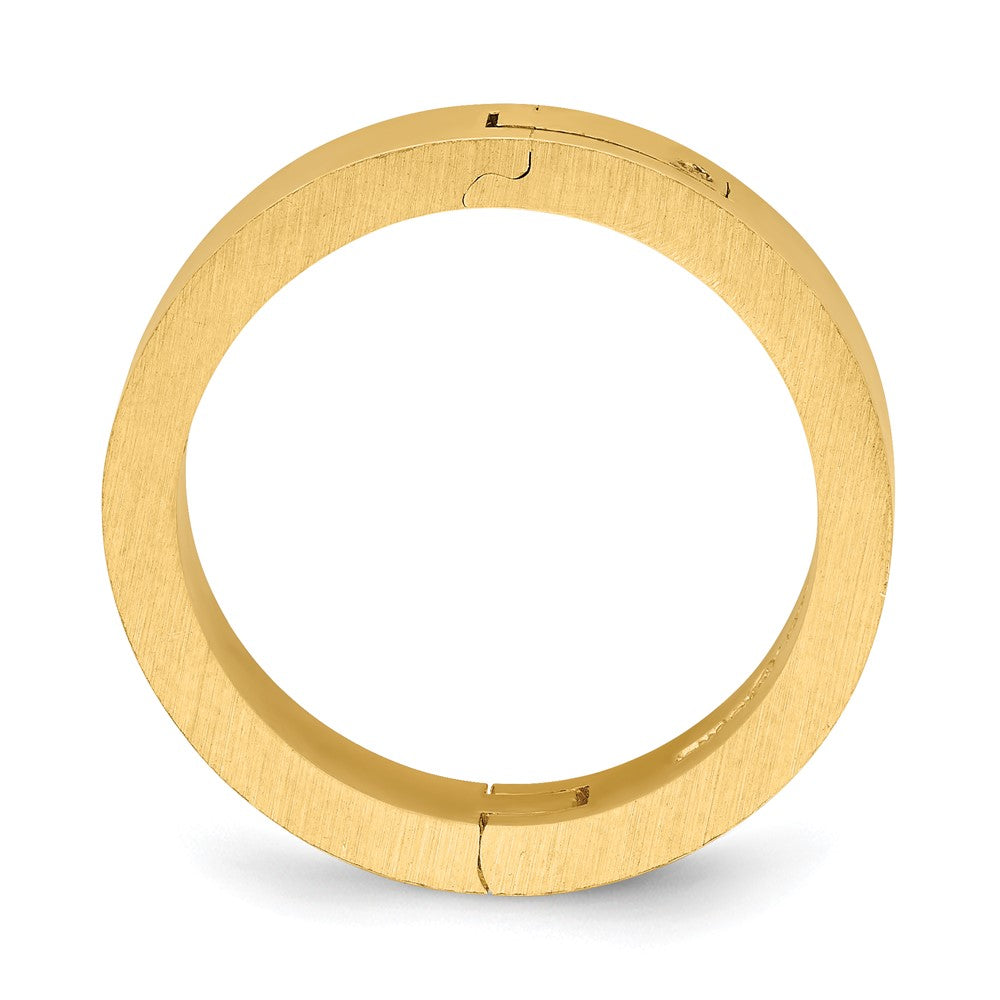14k Yellow Gold 4mm CLIQ Hinged Shank Size 8.5