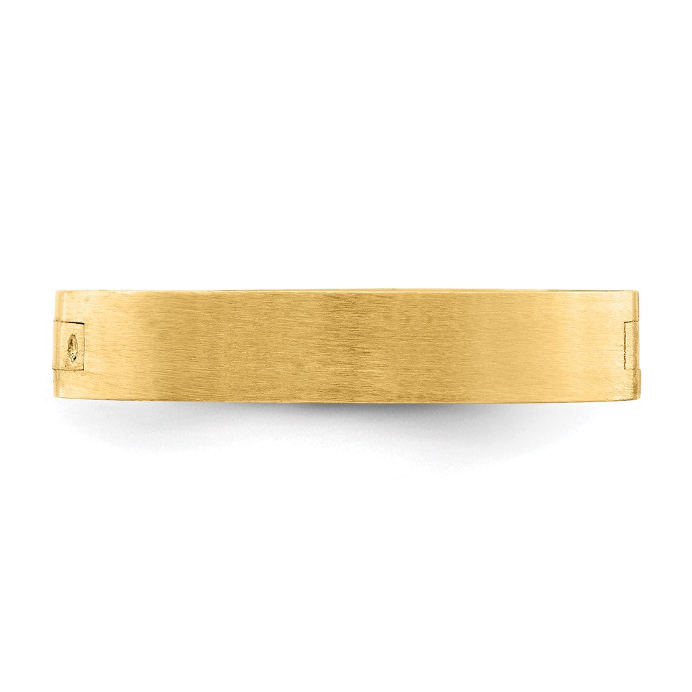 14k Yellow Gold 4mm CLIQ Hinged Shank Size 8.5