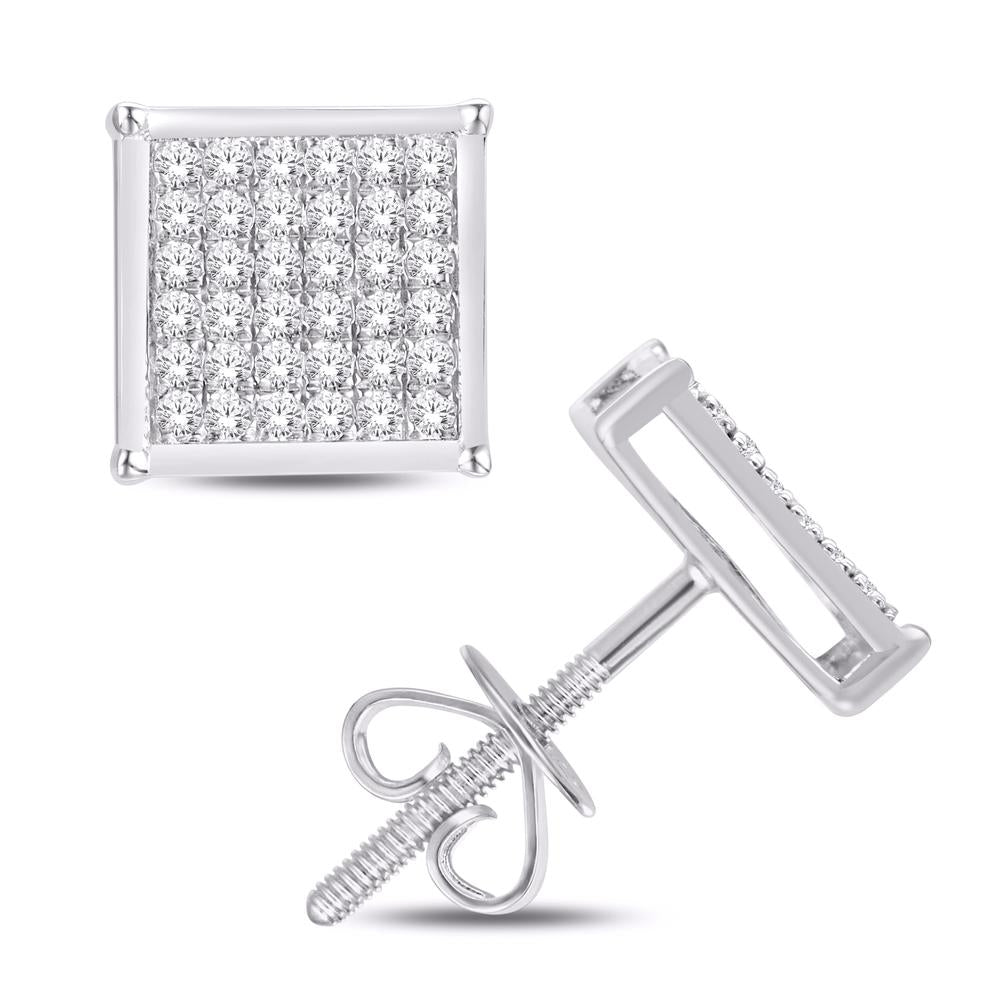Diamond Square Earrings