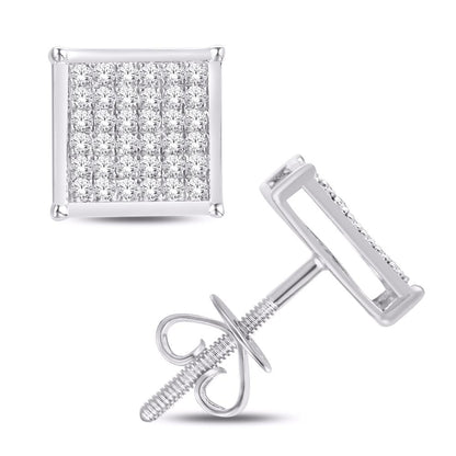Diamond Square Earrings