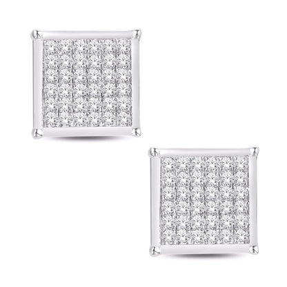 Diamond Square Earrings