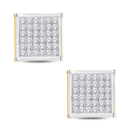 Diamond Square Earrings