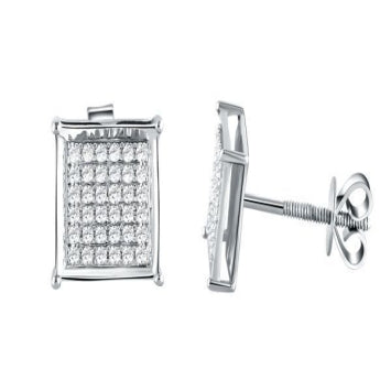 Diamond Square Earrings