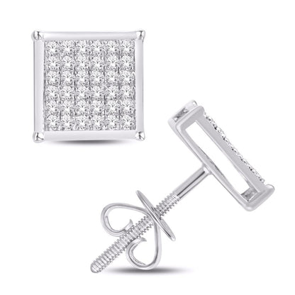 Diamond Square Earrings