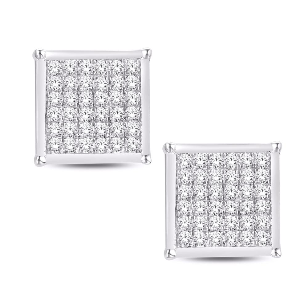 Diamond Square Earrings