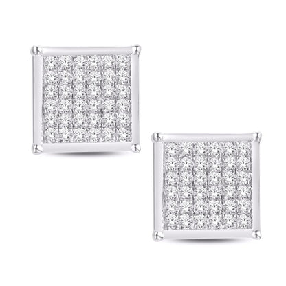 Diamond Square Earrings