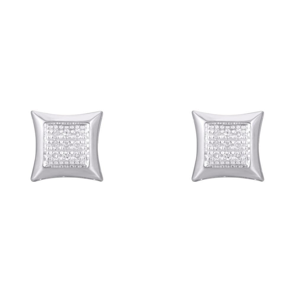 Diamond Square Earrings