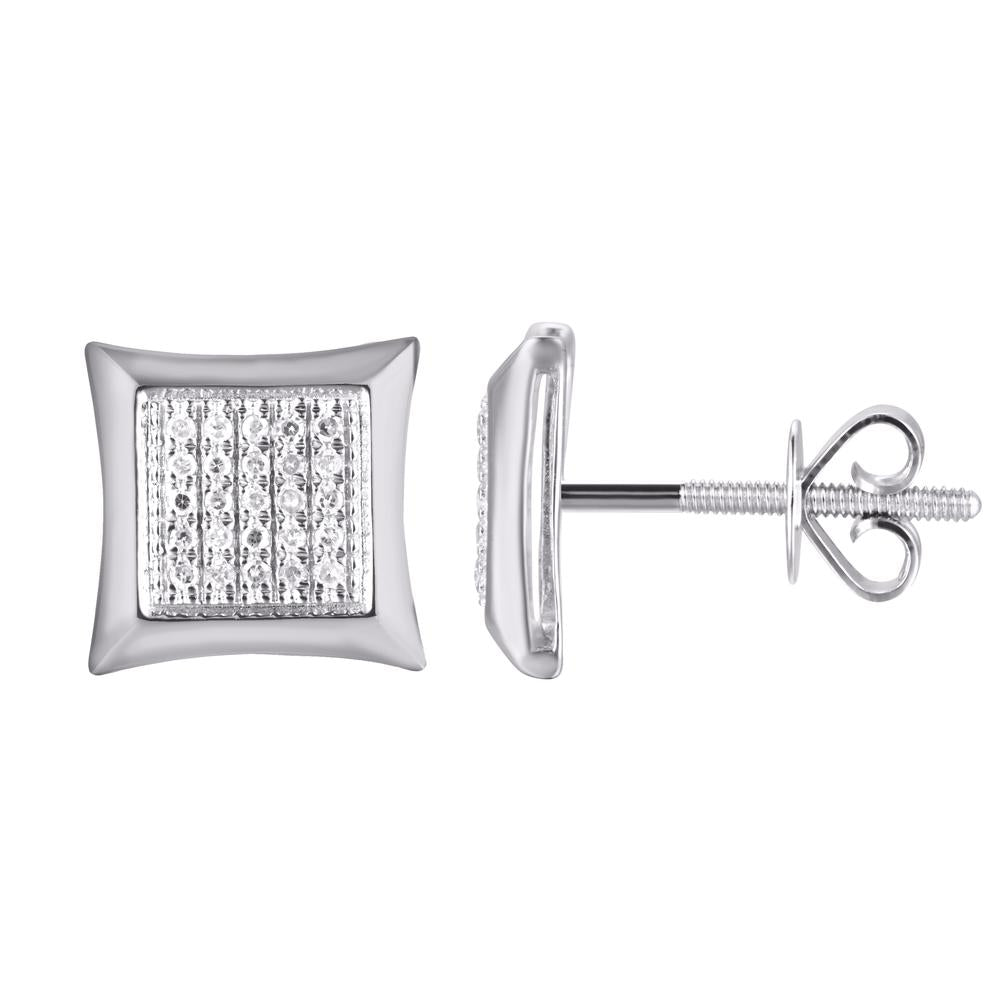 Diamond Square Earrings