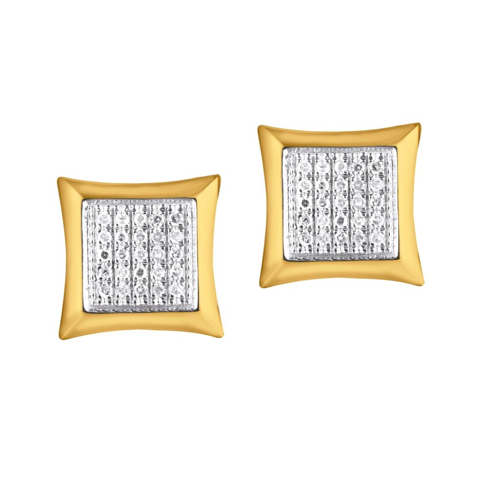 Diamond Square Earrings
