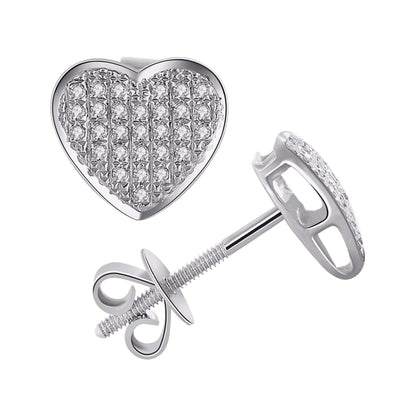 Diamond Heart Earrings