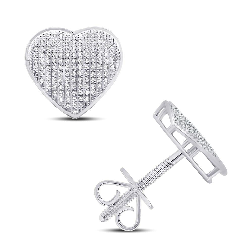 Diamond Heart Earrings