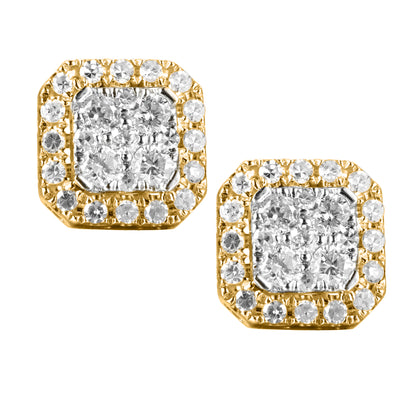 Diamond Cushion Earrings