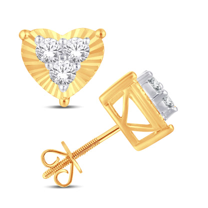 Diamond Heart Earrings