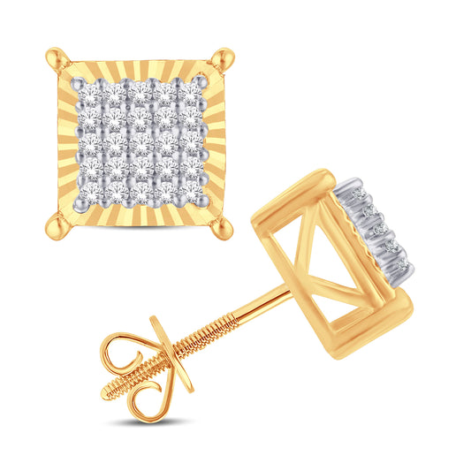 Diamond Square Earrings