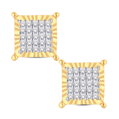 Diamond Square Earrings