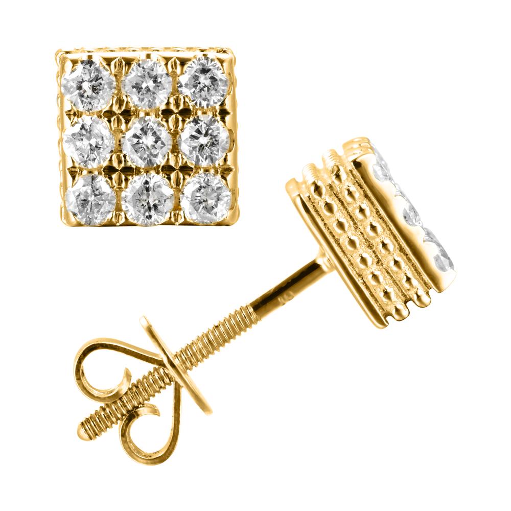 Diamond Square Earrings