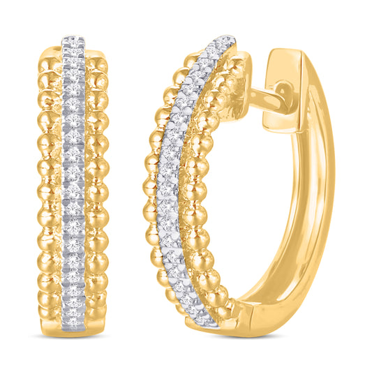 Diamond Classic Hoops