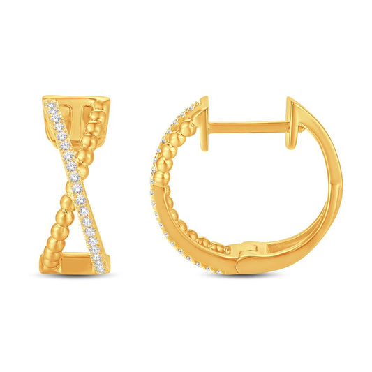 Diamond Infinity Hoops