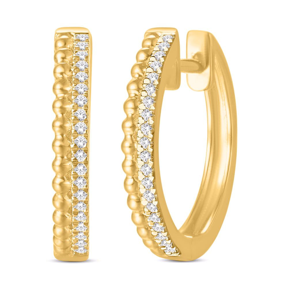 Diamond Classic Hoops Earrings