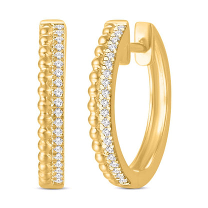 Diamond Classic Hoops Earrings