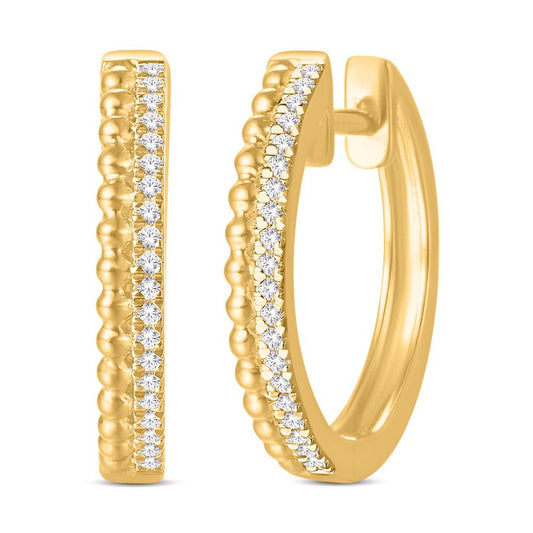 Diamond Classic Hoops Earrings