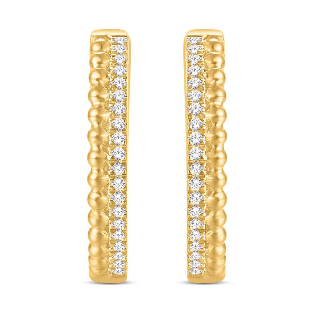 Diamond Classic Hoops Earrings