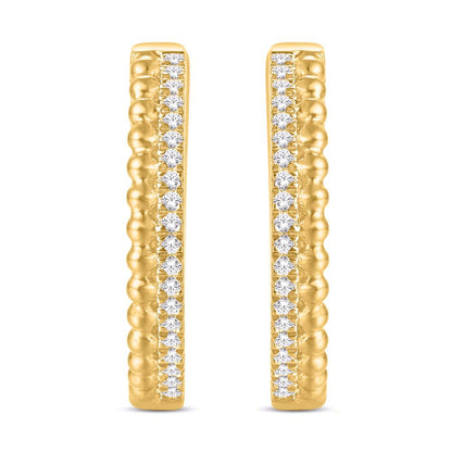 Diamond Classic Hoops Earrings