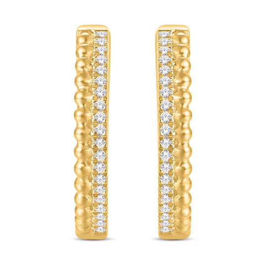 Diamond Classic Hoops Earrings