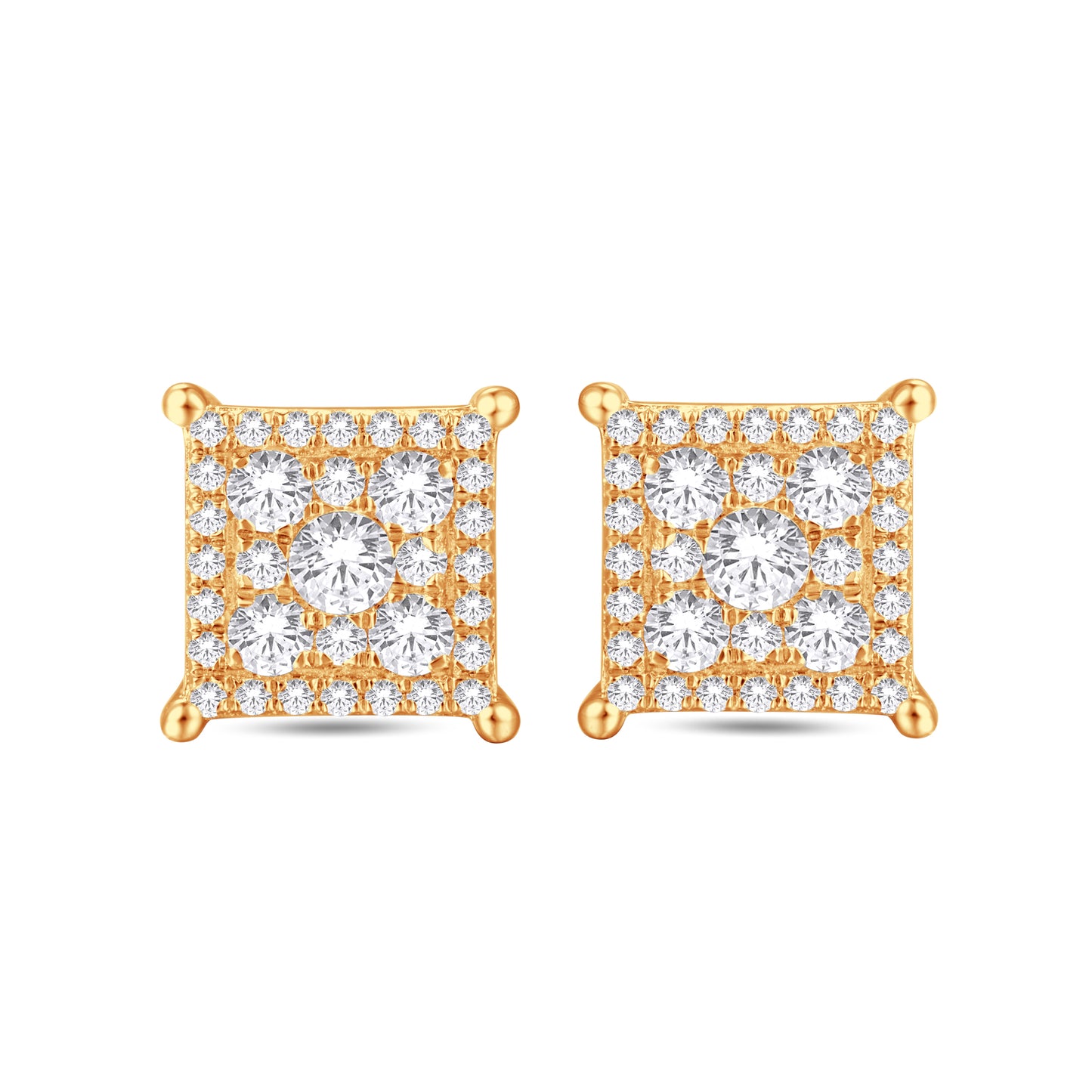 Diamond Square Earrings