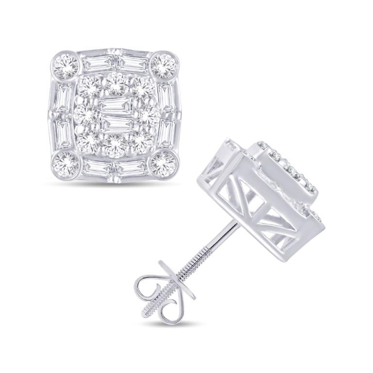 Diamond Square Earrings