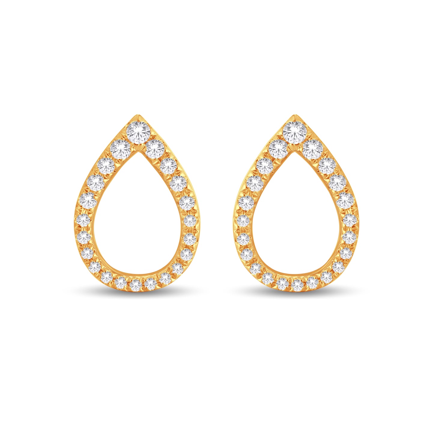 Diamond Pear Earrings