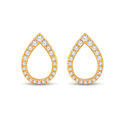 Diamond Pear Earrings