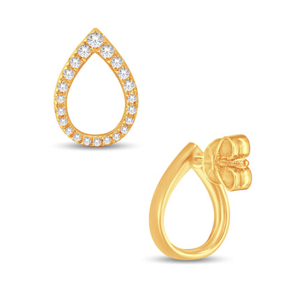 Diamond Pear Earrings