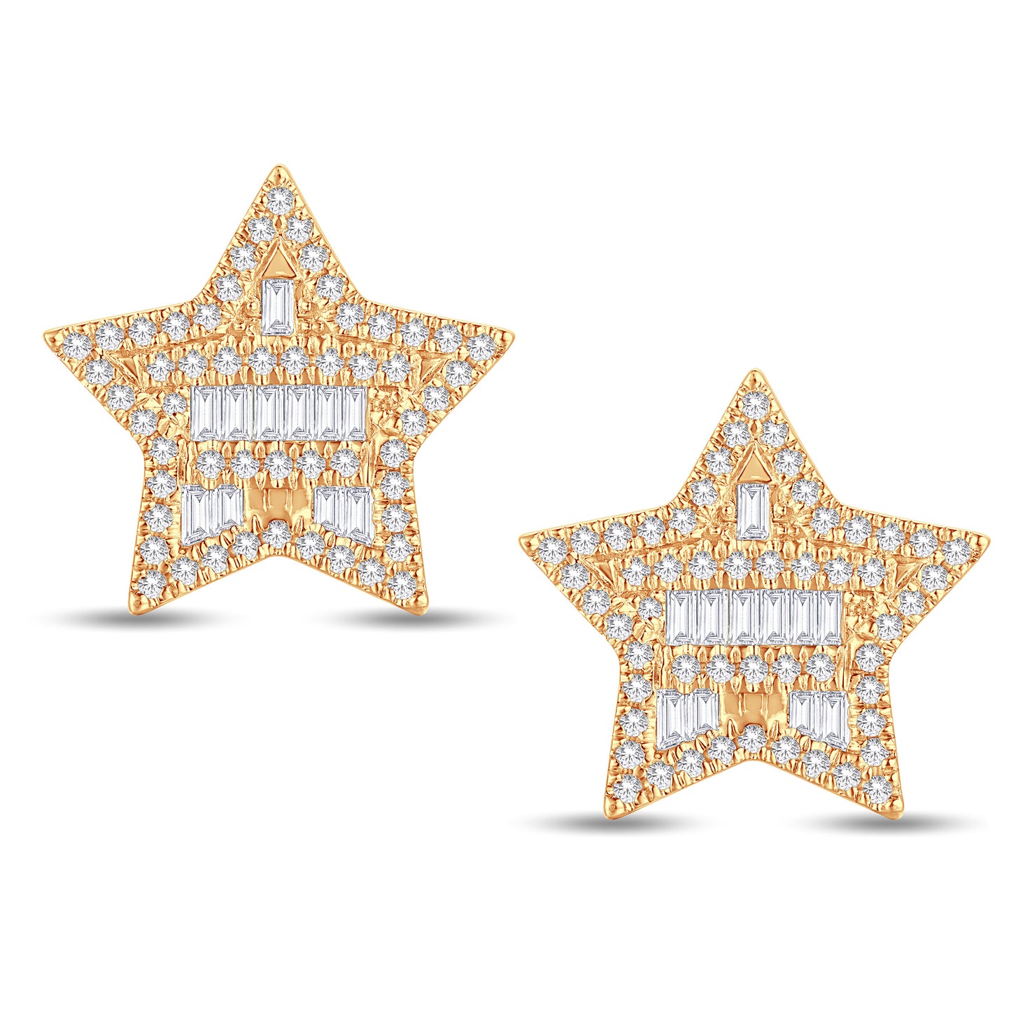 Diamond Star Earrings