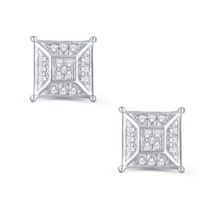 Diamond Asscher Earrings