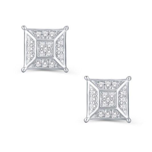 Diamond Asscher Earrings