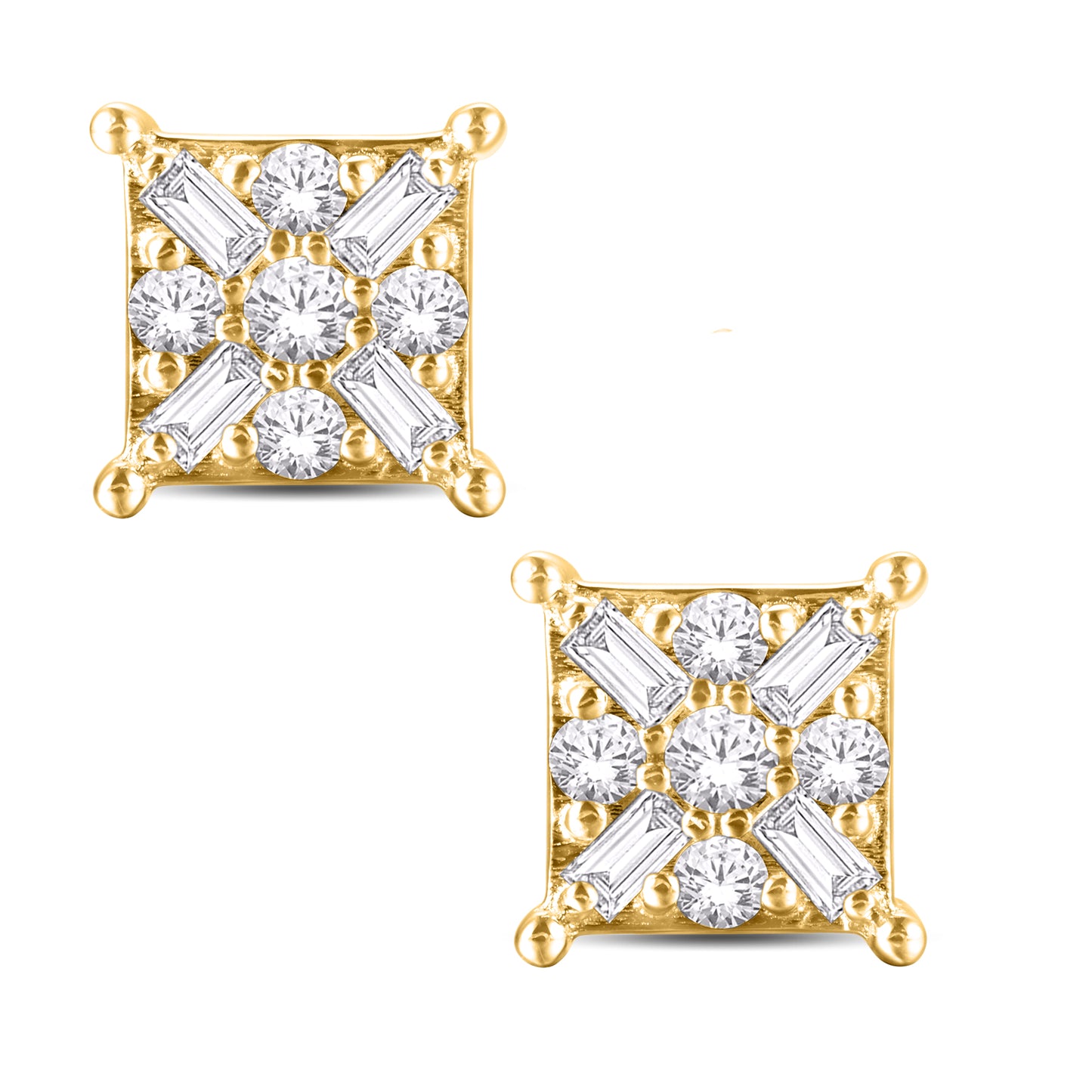 Diamond Square Earrings