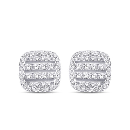 Diamond Cushion Earrings