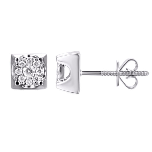 Diamond Square Earrings