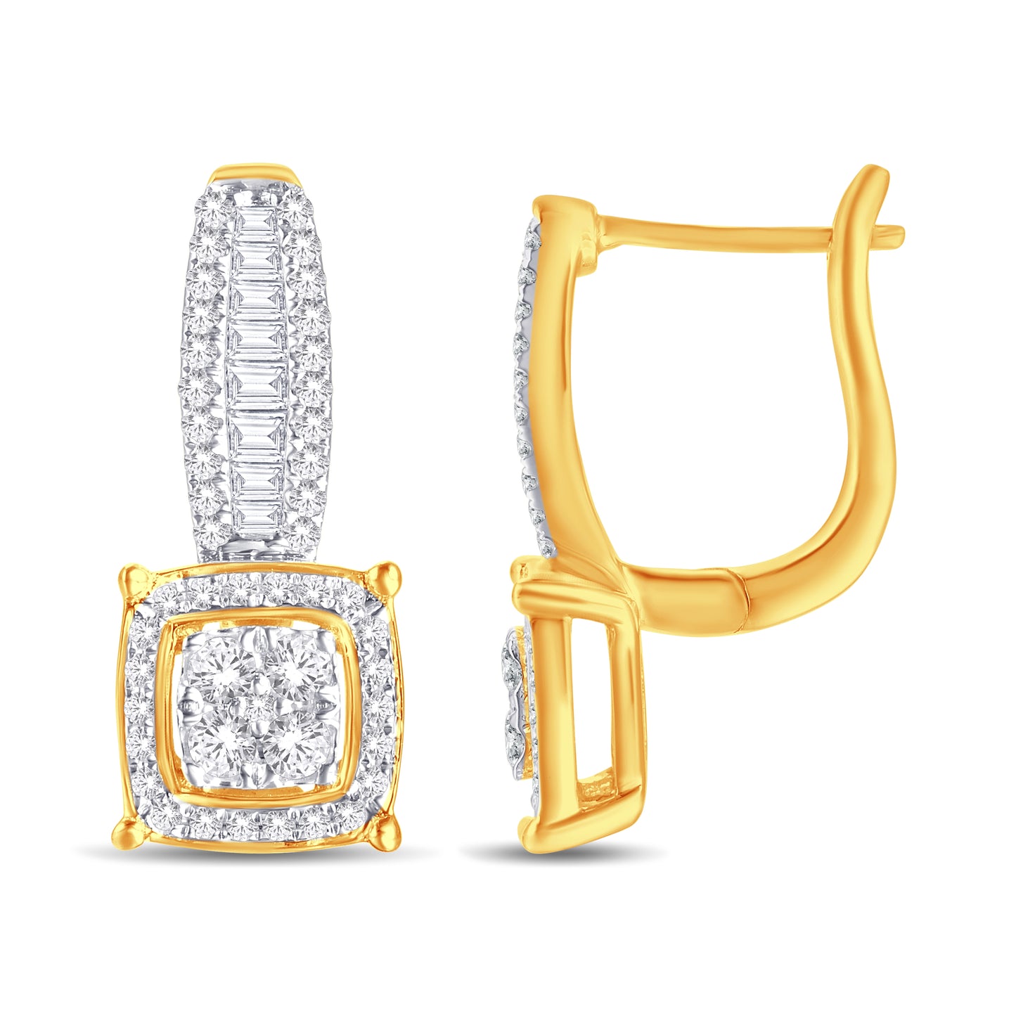 Diamond Cushion Dangling