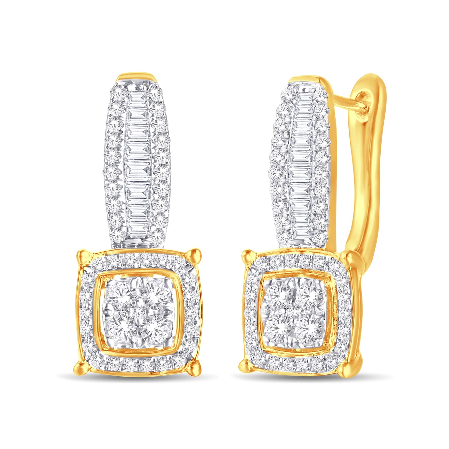 Diamond Cushion Dangling