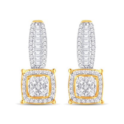 Diamond Cushion Dangling