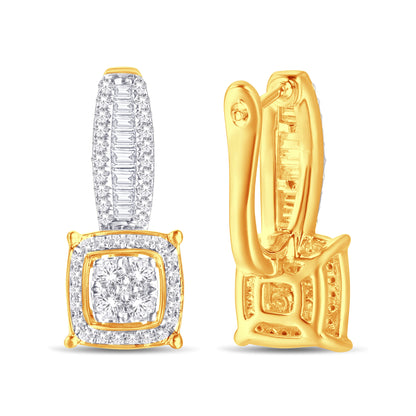 Diamond Cushion Dangling