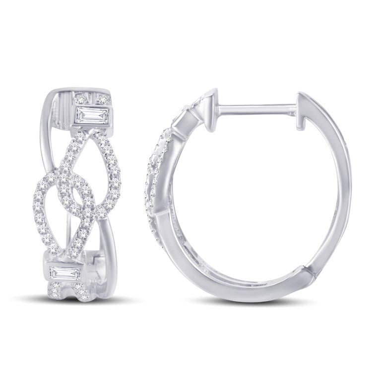 Diamond Fashion Hoops