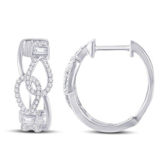 Diamond Fashion Hoops