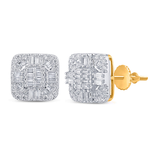 Diamond Square Earrings
