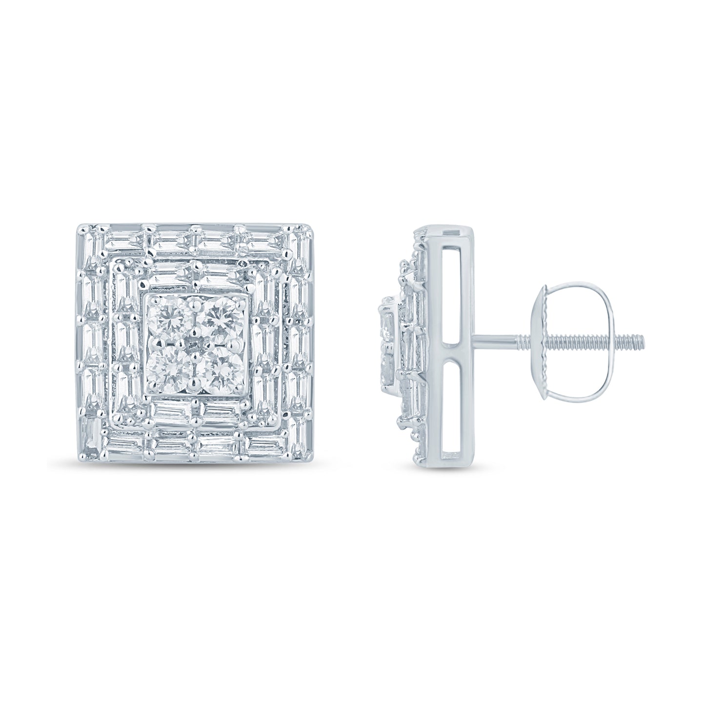 Diamond Square Earrings