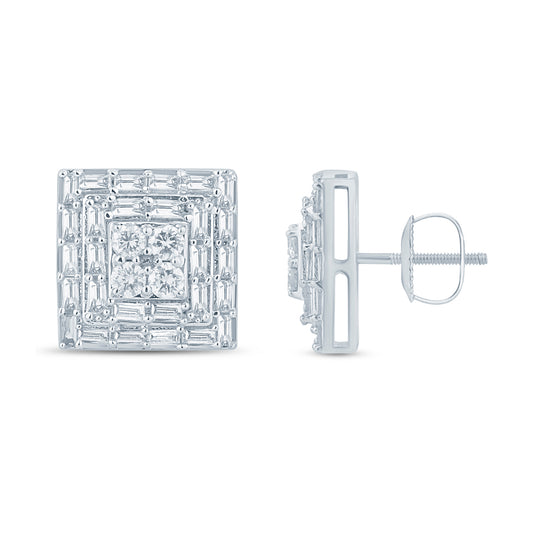Diamond Square Earrings