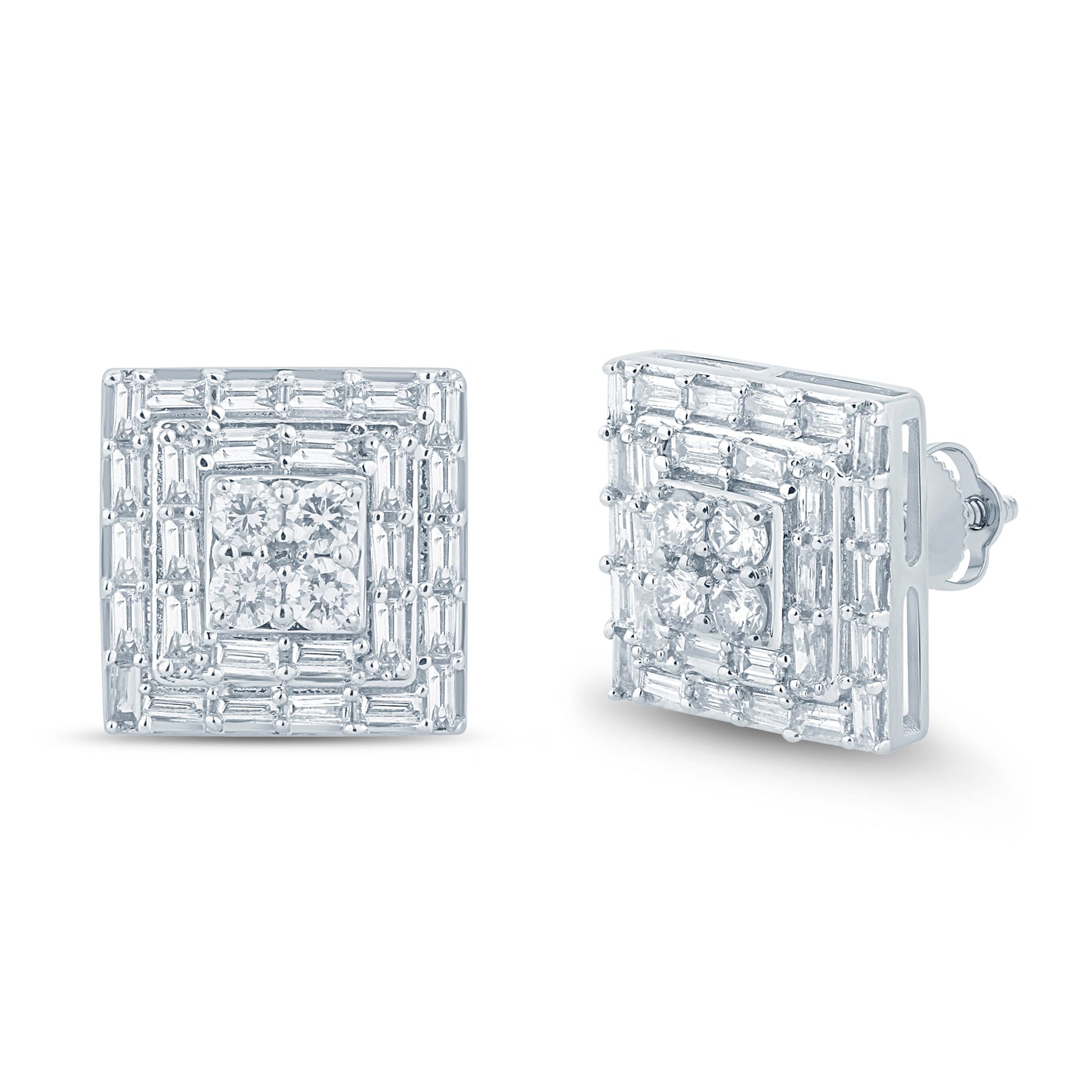 Diamond Square Earrings